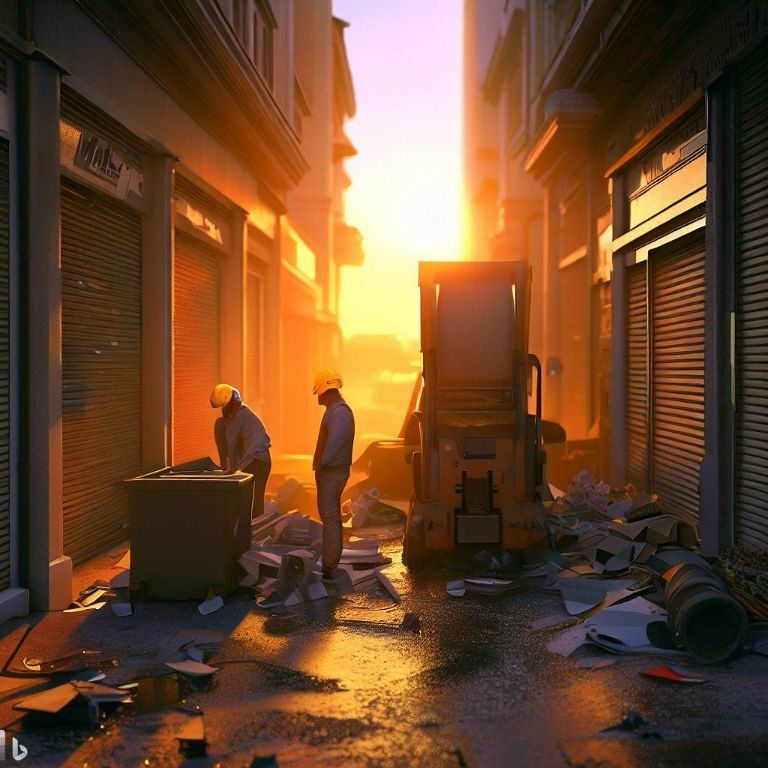 Vaciado de locales comerciales en Algete