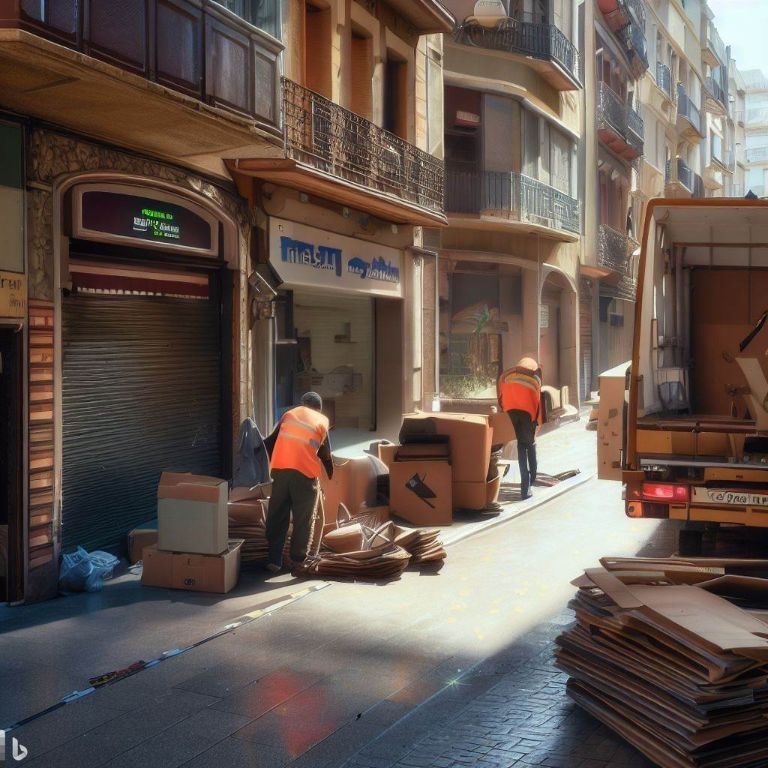 Vaciado de locales comerciales en Cobena